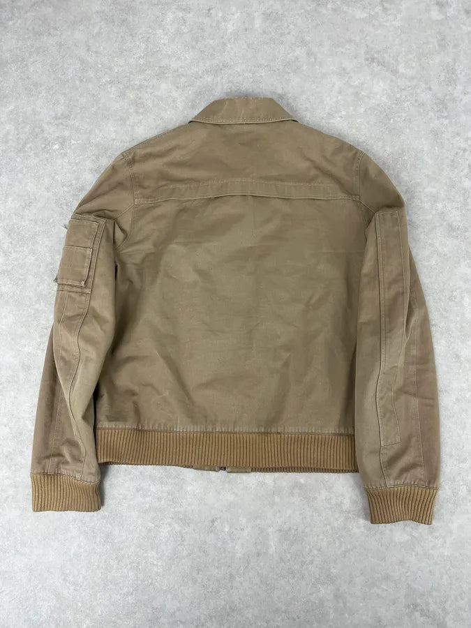 SS2005 Dior Beige Cotton Bomber Jacket Cargo Pocket by Hedi Slimane sqedIwh 5