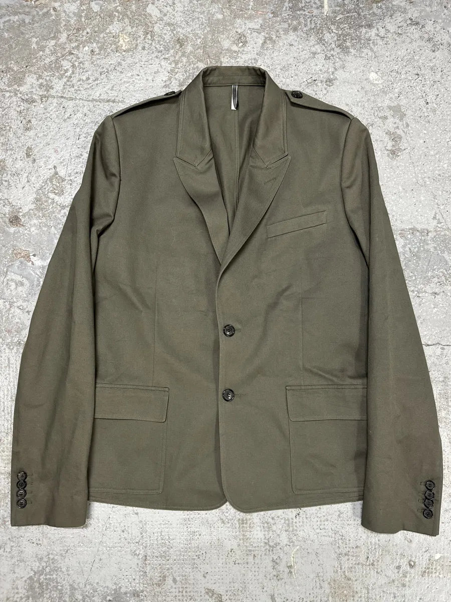 Dior Military Olive Military Blazer Jacket HRmzRQe 0
