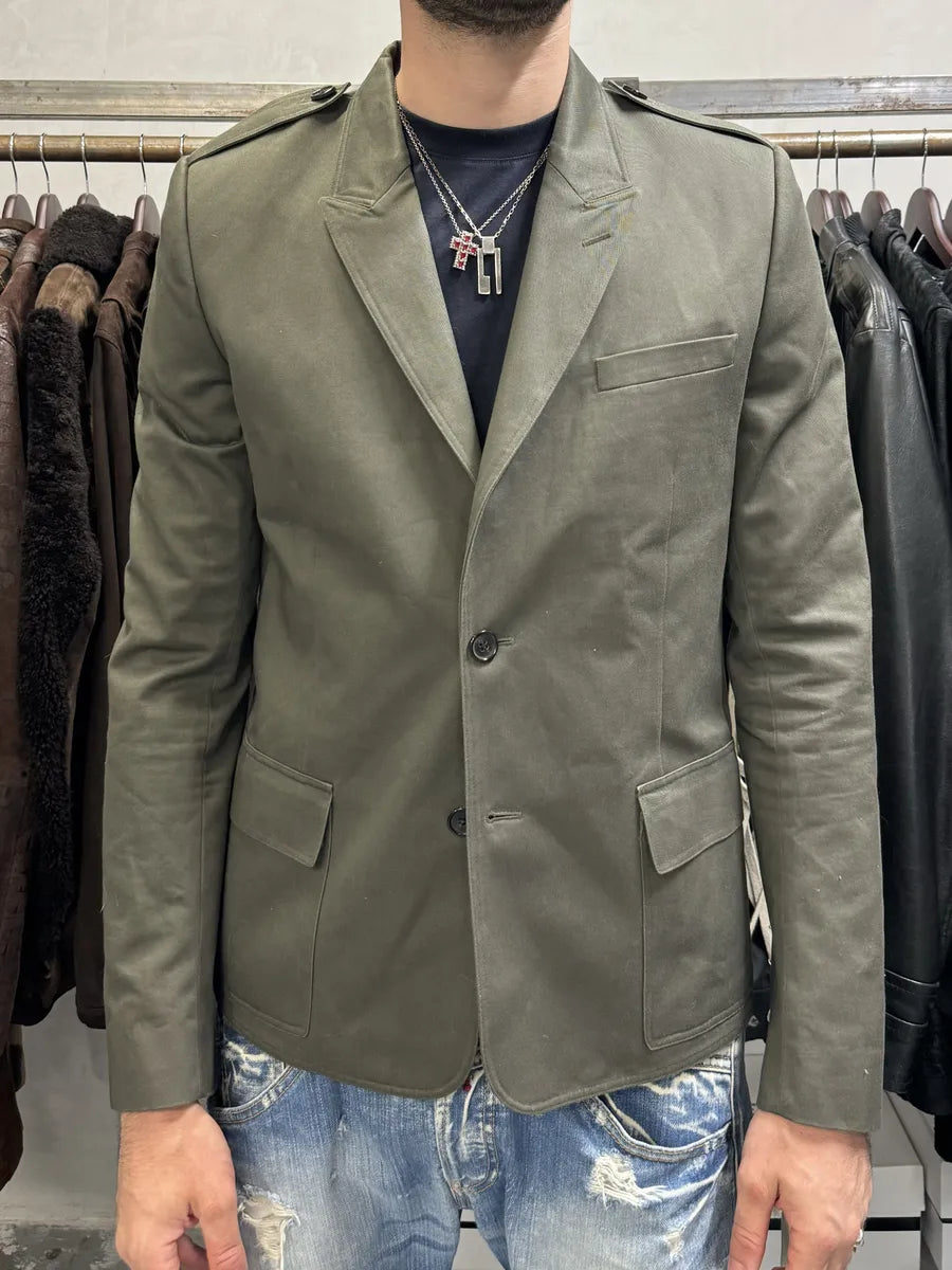 Dior Military Olive Military Blazer Jacket HRmzRQe 2