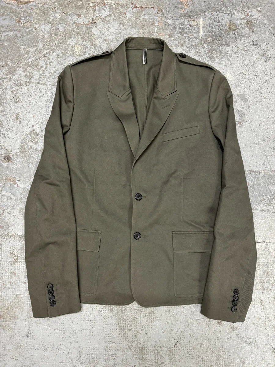 Dior Military Olive Military Blazer Jacket HRmzRQe 4