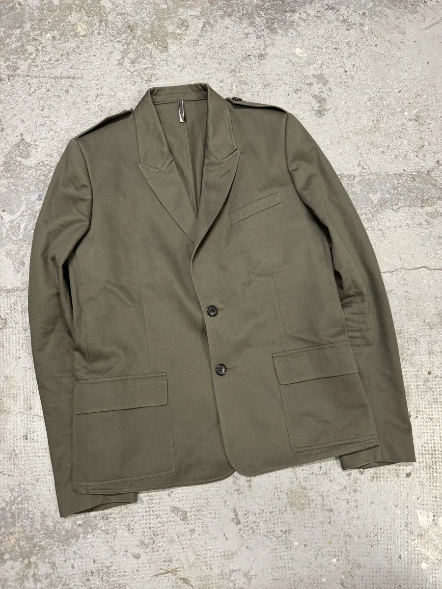 Dior Military Olive Military Blazer Jacket HRmzRQe 6