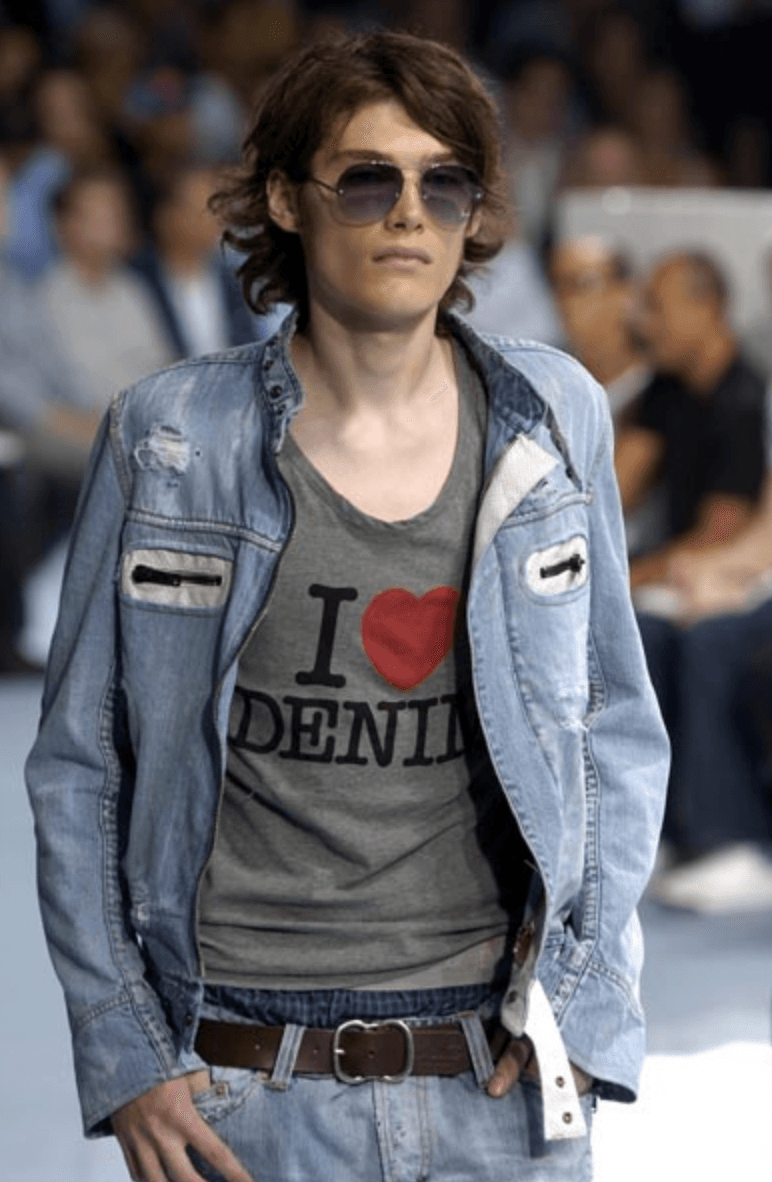 SS2005 Dolce & Gabbana Apocalyptic Biker Denim Jacket kaVJxOc 2