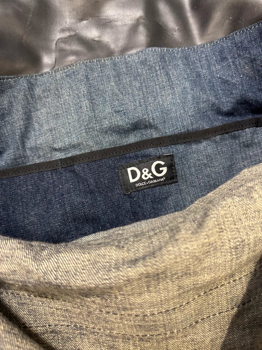 SS2005 Dolce & Gabbana Batman Black Denim Shoulder Bag QBDjiuF 10