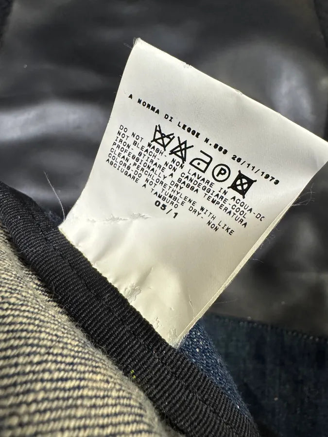 SS2005 Dolce & Gabbana Batman Black Denim Shoulder Bag QBDjiuF 12