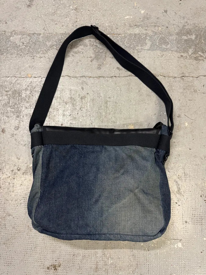 SS2005 Dolce & Gabbana Batman Black Denim Shoulder Bag QBDjiuF 2