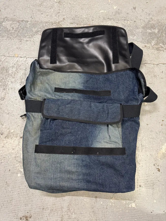 SS2005 Dolce & Gabbana Batman Black Denim Shoulder Bag QBDjiuF 9