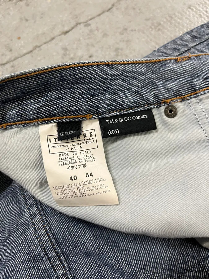 SS2005 Dolce & Gabbana Batman Patch Blue Denim Jeans LrbDBBN 13