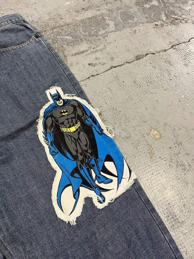 SS2005 Dolce & Gabbana Batman Patch Blue Denim Jeans LrbDBBN 6