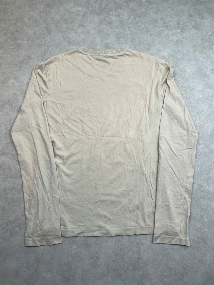 SS2005 Dolce & Gabbana Beige Cotton Caribbean Floral Longsleeve qUfQpKK 7