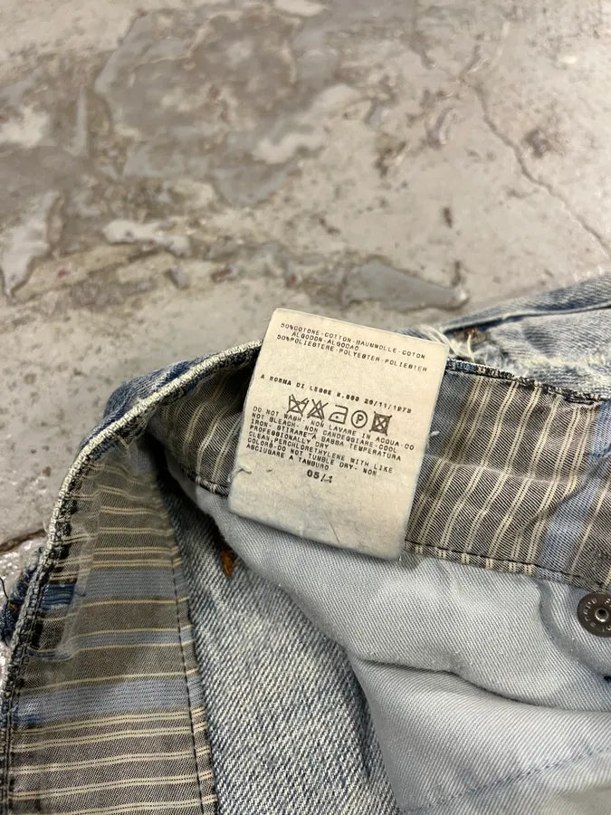 SS2005 Dolce & Gabbana Destroyed Blue Denim Jeans ctWgJiO 13