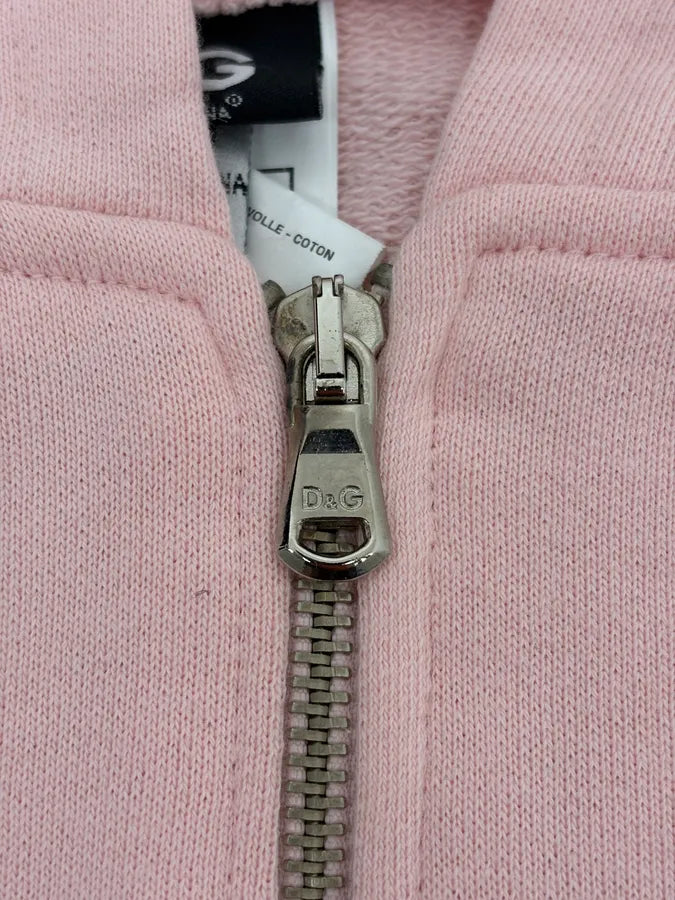 SS2005 Dolce & Gabbana Hawaian Faded Pink Zip-up Hoodie kBkRUBf 9