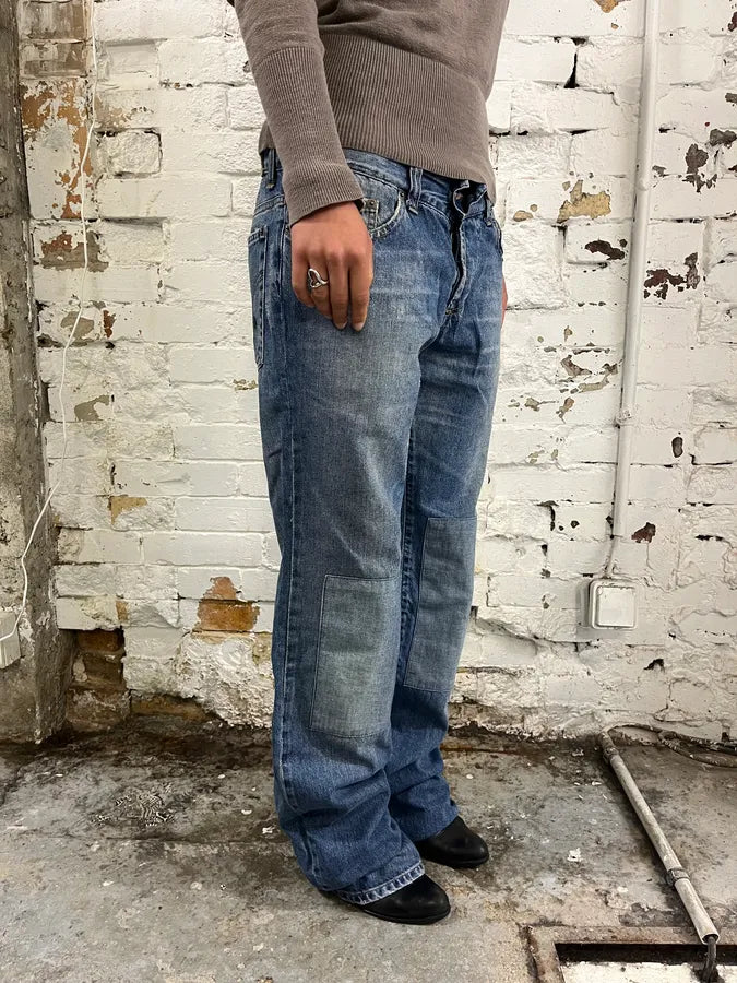 SS2005 Dolce & Gabbana I Love Denim Blue Denim Jeans gvREvIE 3