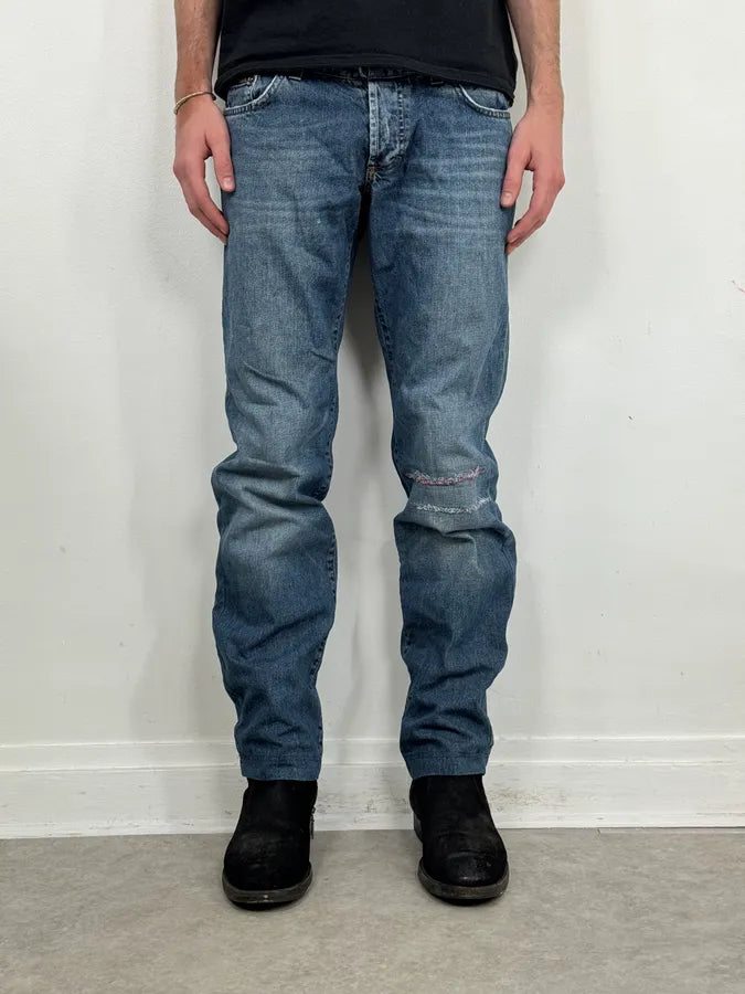 SS2005 Dolce & Gabbana I Love Denim Blue Jeans kaOLUGK 3