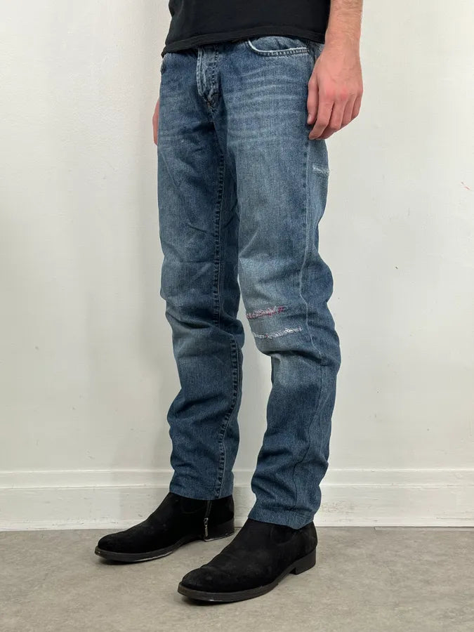 SS2005 Dolce & Gabbana I Love Denim Blue Jeans kaOLUGK 4