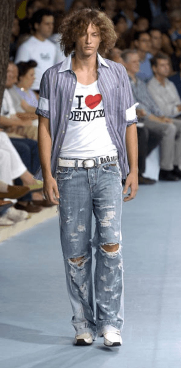 SS2005 Dolce & Gabbana I Love Denim White T-Shirt edTYdBB 1