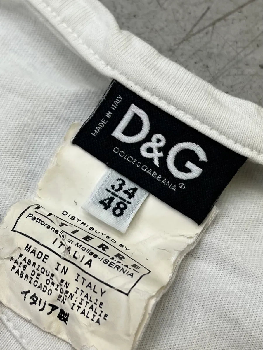 SS2005 Dolce & Gabbana I Love Denim White T-Shirt edTYdBB 6