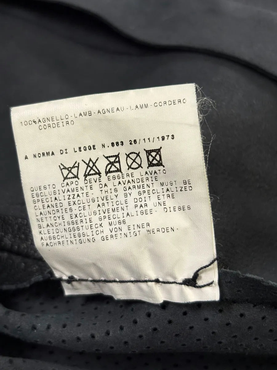 SS2005 Dolce & Gabbana Multi Pocket Black Leather Biker Jacket  aQIwrHK 10