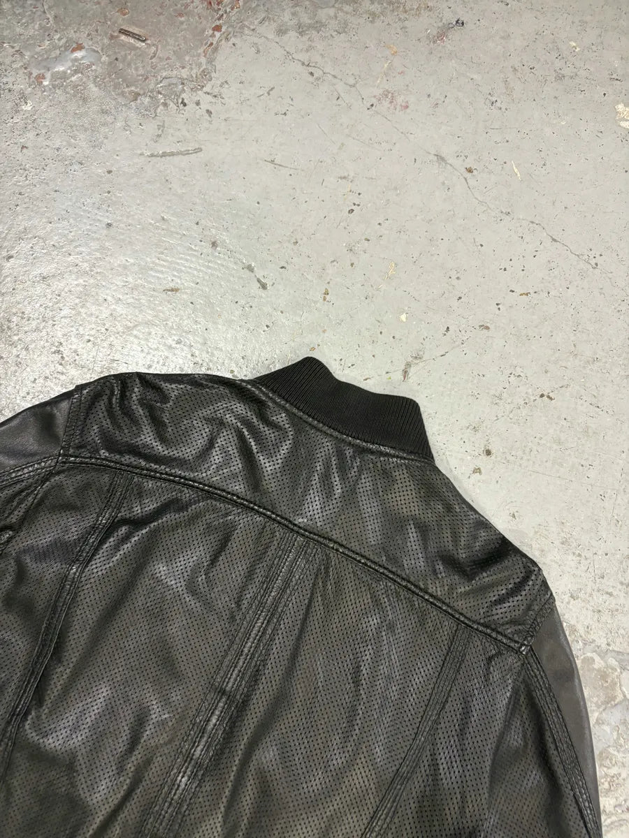 SS2005 Dolce & Gabbana Multi Pocket Black Leather Biker Jacket  aQIwrHK 5