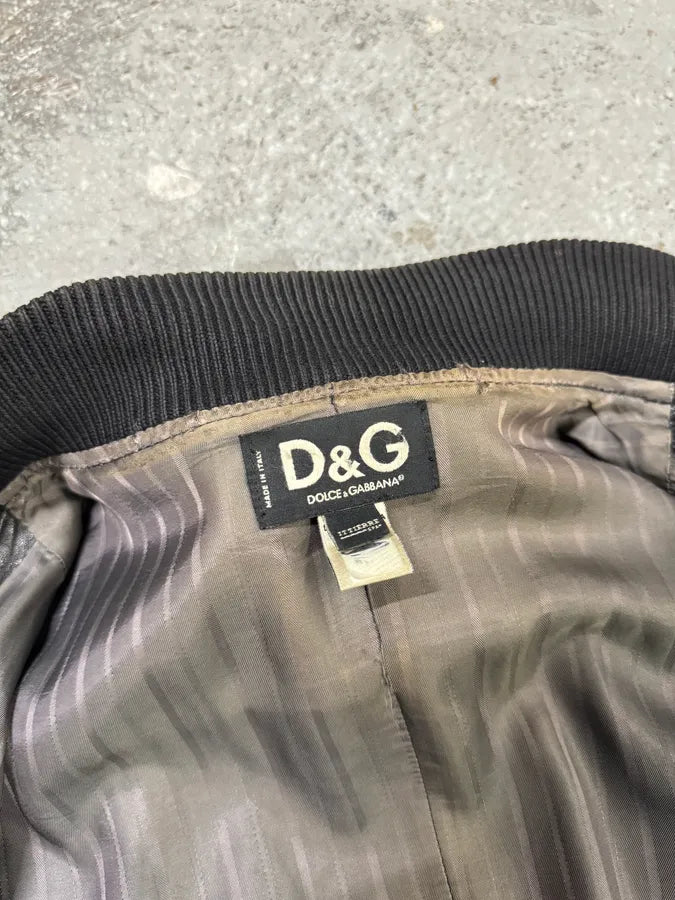 SS2005 Dolce & Gabbana Multi Zips Black Utility Leather Jacket (L) 8