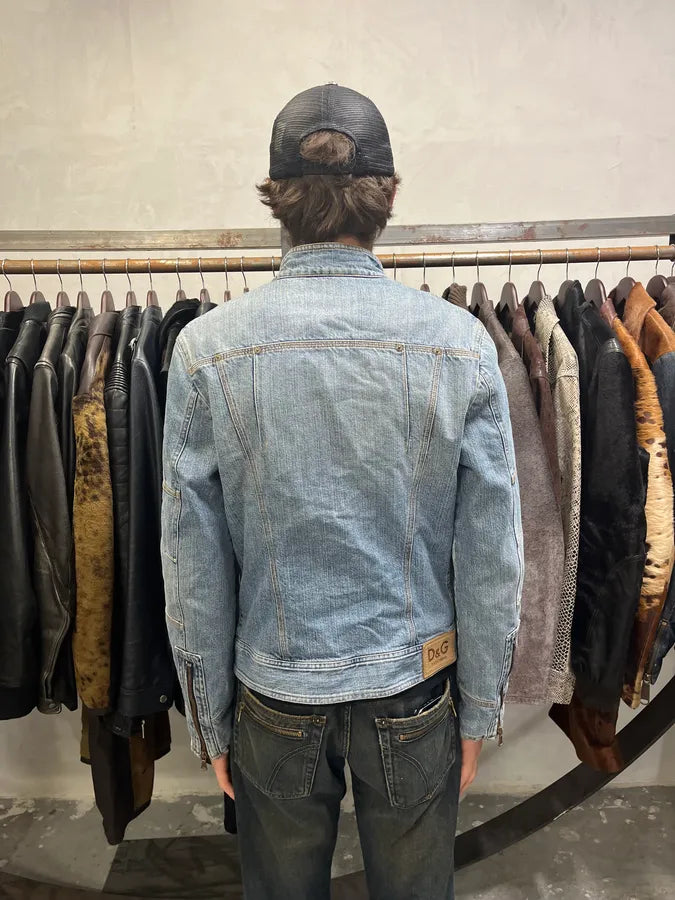 SS2005 Dolce & Gabbana Racer Denim Jacket (S/M) 5