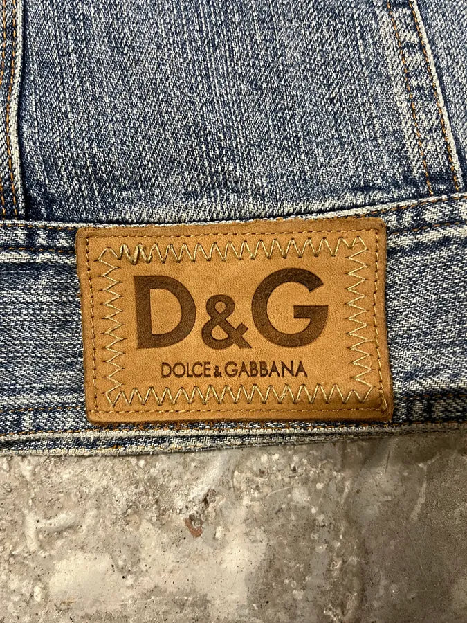 SS2005 Dolce & Gabbana Racer Denim Jacket (S/M) 7