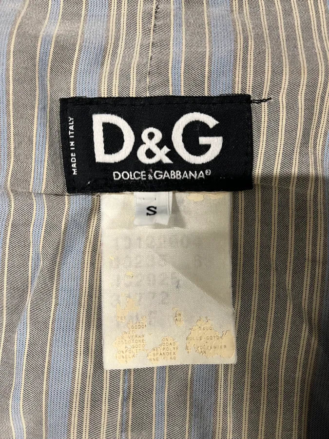 SS2005 Dolce & Gabbana Racer Denim Jacket (S/M) 8