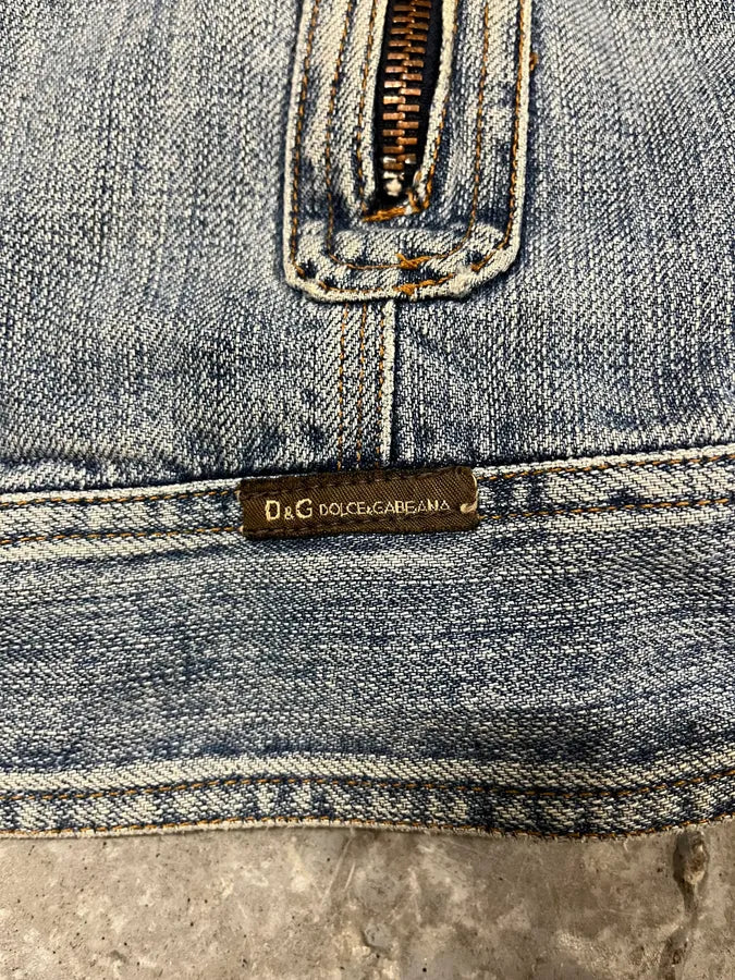 SS2005 Dolce & Gabbana Racer Denim Jacket (S/M) 9