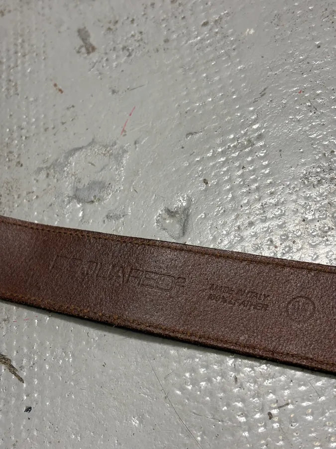 SS2005 Dsquared2 Brown Hawaii Leather Belt xNAwxxb 6