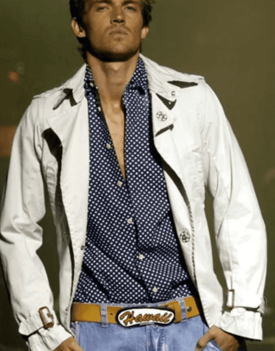 SS2005 Dsquared2 Brown Leather Hawaï Belt BHLIpCq 1