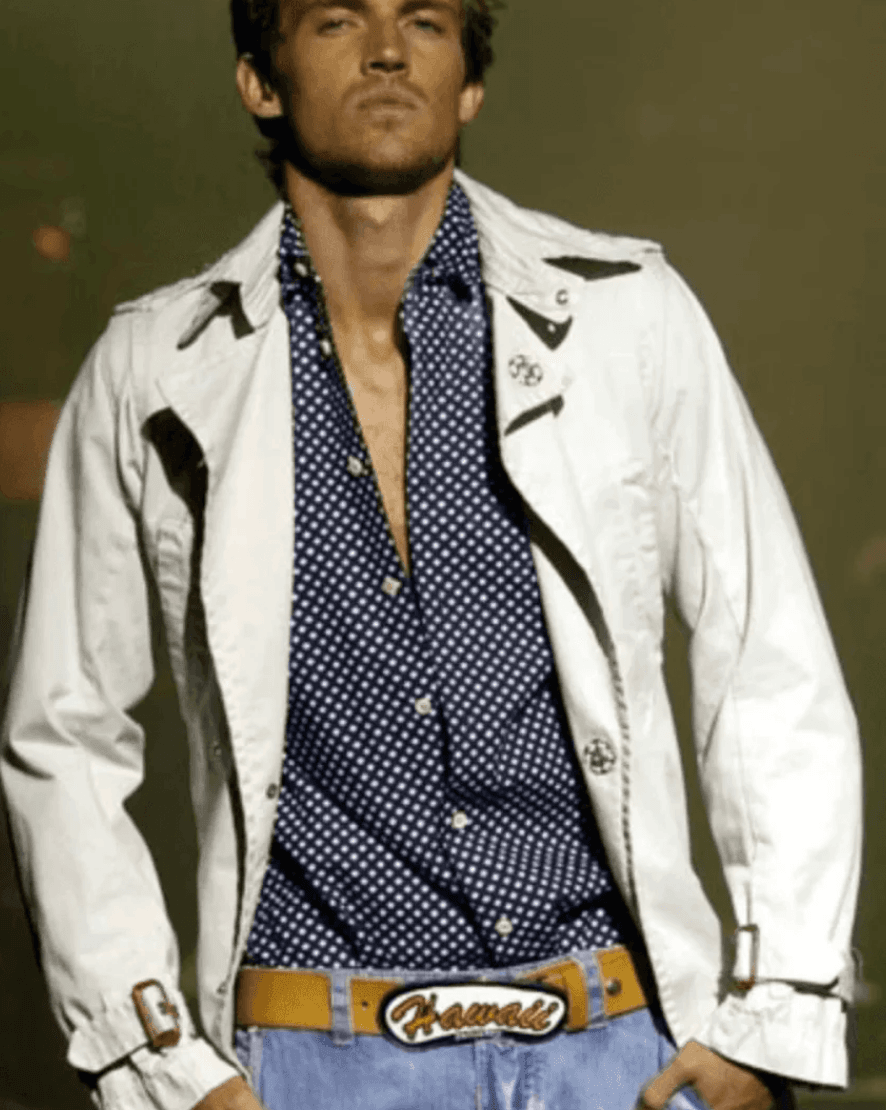 SS2005 Dsquared2 Brown Leather Hawaii Buckle Belt BDPciti 1