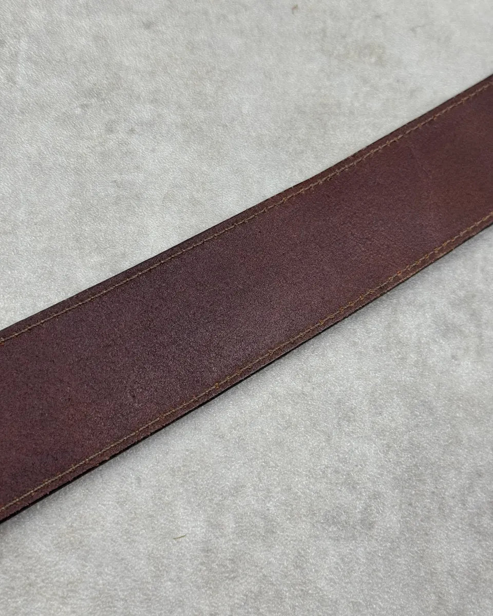 SS2005 Dsquared2 Brown Leather Hawaii Buckle Belt joghbQb 7