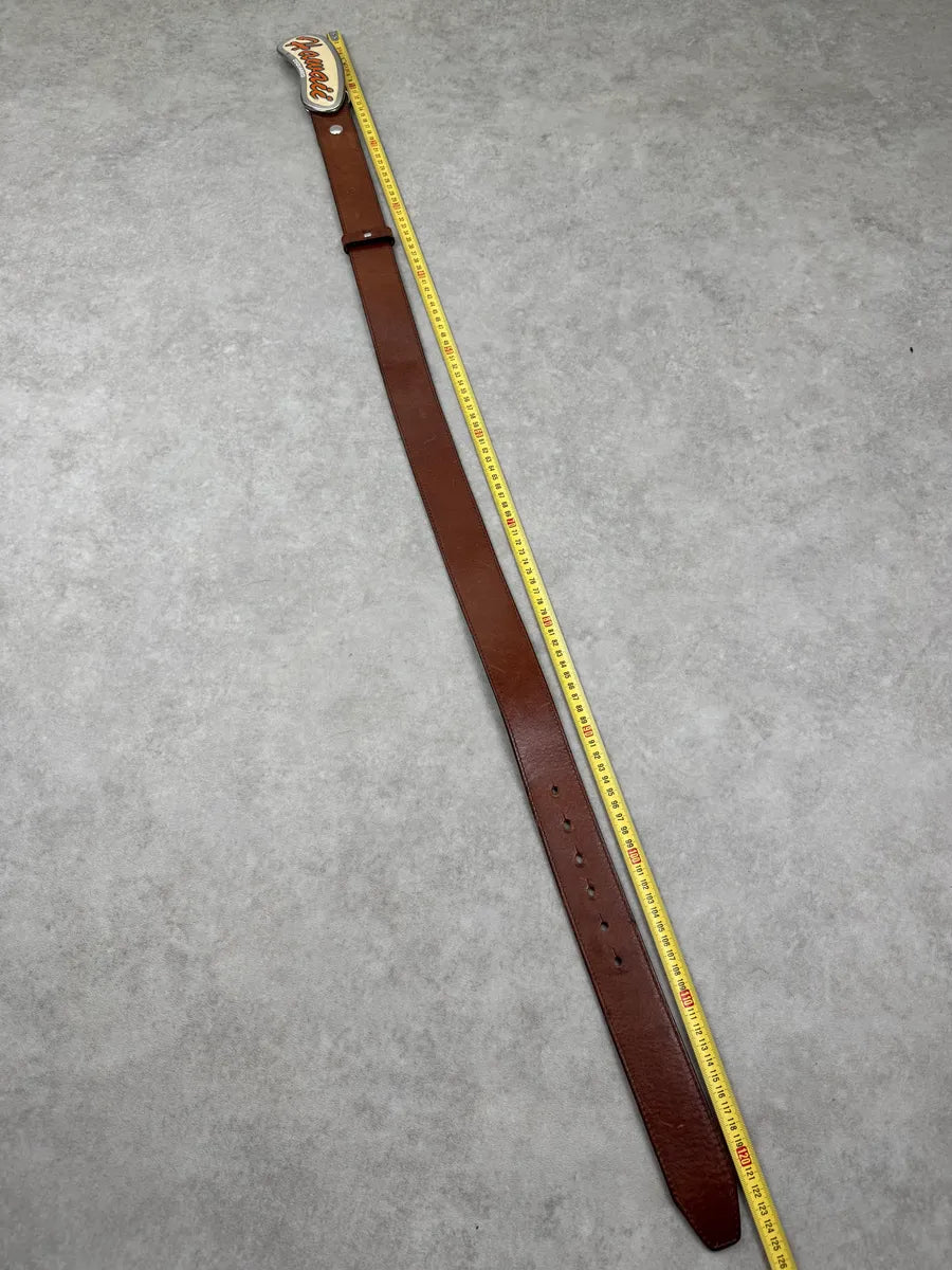 SS2005 Dsquared2 Brown Leather Hawaii Buckle Belt joghbQb 8