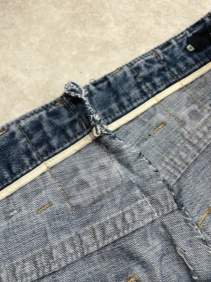 SS2005 Dsquared2 Buckle Loops Blue Denim Jeans HgNZvbX 12