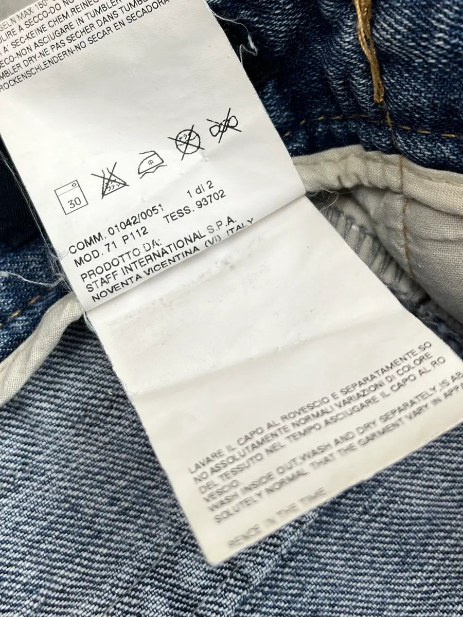SS2005 Dsquared2 Buckle Loops Blue Denim Jeans HgNZvbX 14
