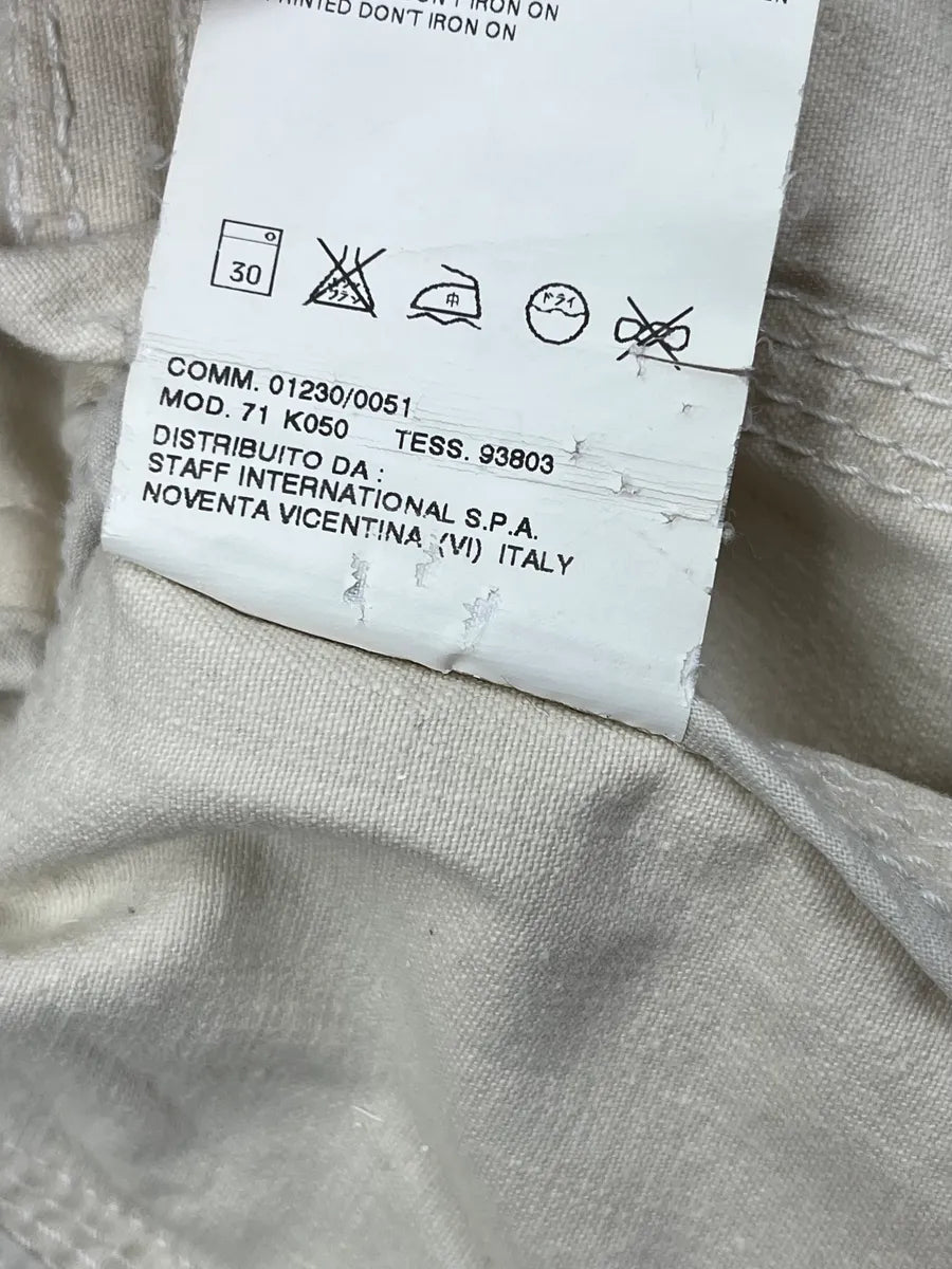 SS2005 Dsquared2 Cream Cargo Denim Jacket WRntVLS 13