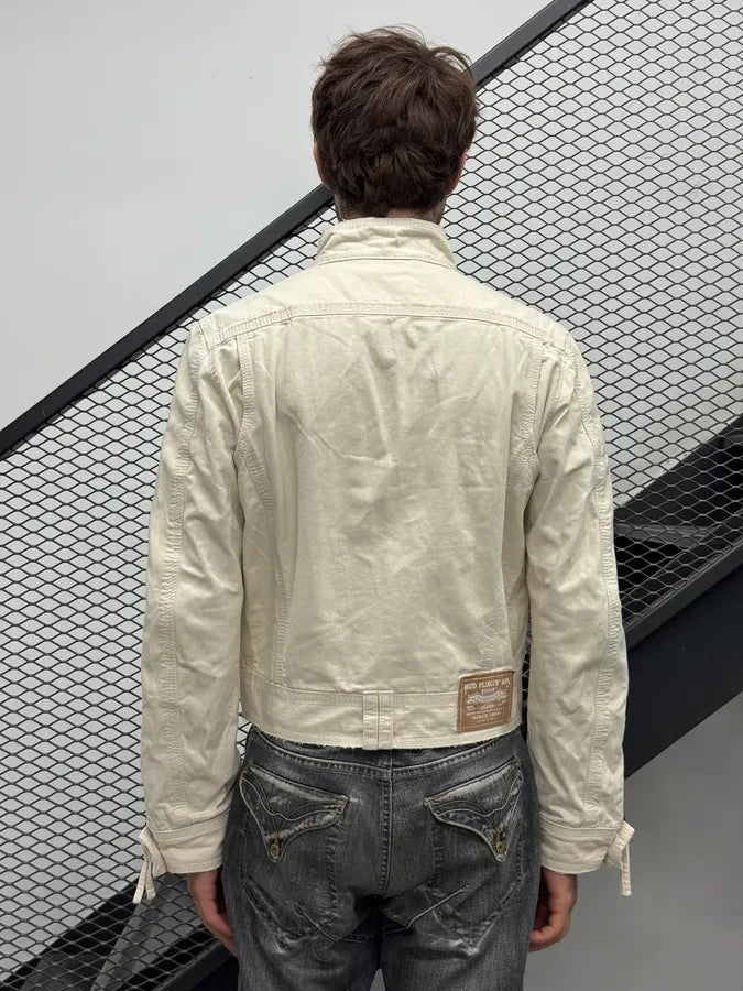 SS2005 Dsquared2 Cream Cargo Denim Jacket WRntVLS 2