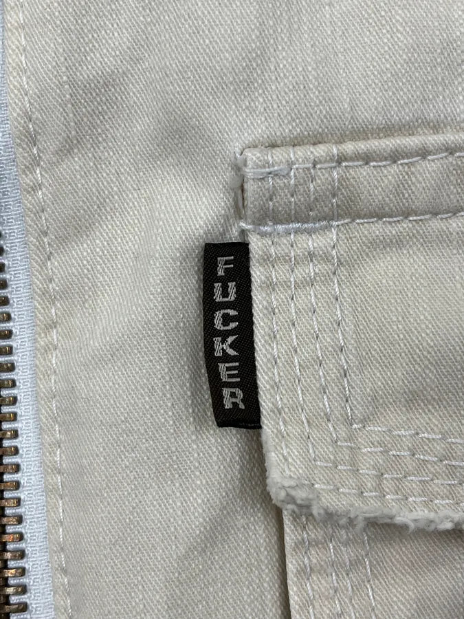 SS2005 Dsquared2 Cream Cargo Denim Jacket WRntVLS 8