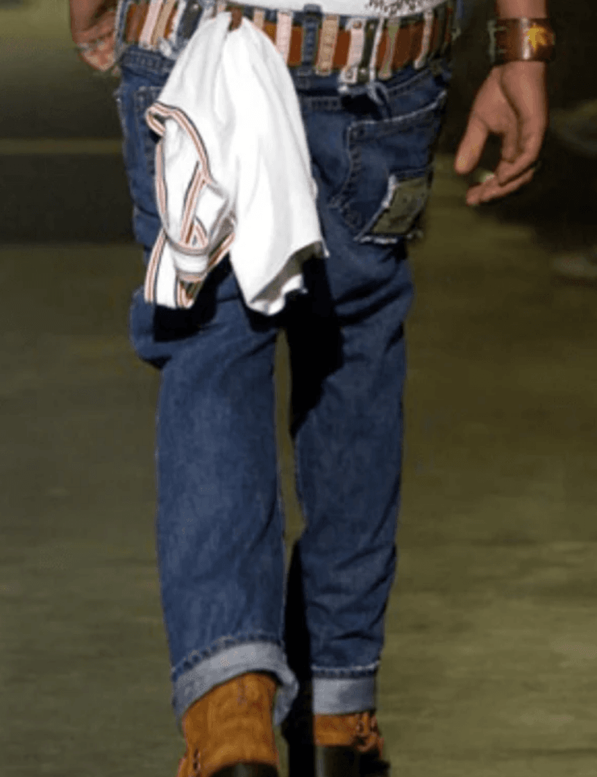 SS2005 Dsquared2 DCDC Multi Belt Loop Blue Jeans bZSUmYL 1