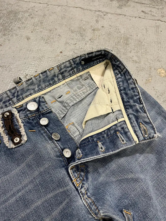 SS2005 Dsquared2 DCDC Multi Belt Loop Blue Jeans bZSUmYL 10