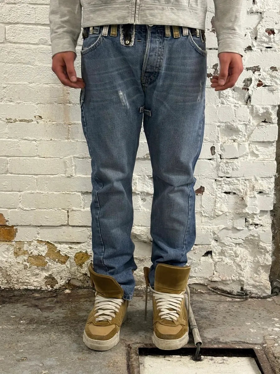 SS2005 Dsquared2 DCDC Multi Belt Loop Blue Jeans bZSUmYL 2
