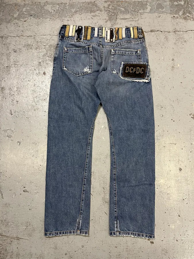 SS2005 Dsquared2 DCDC Multi Belt Loop Blue Jeans bZSUmYL 8
