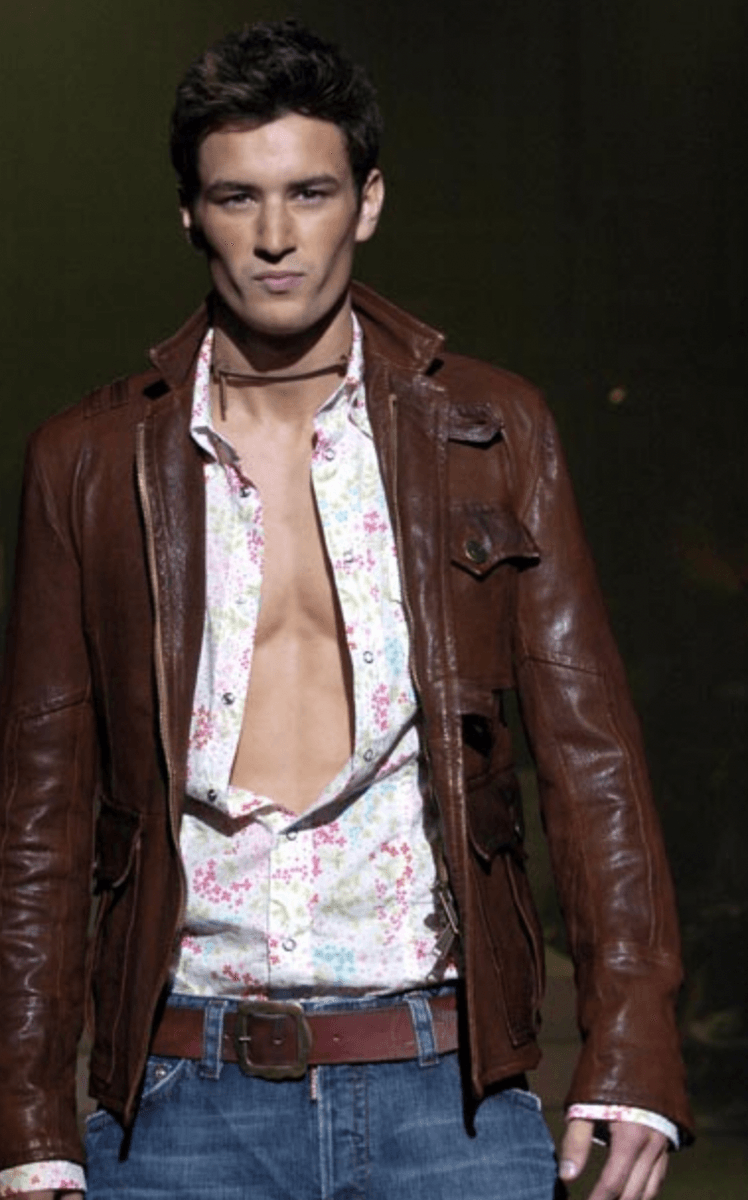 SS2005 Dsquared2 Jesus Is Life Brown Leather Belt rxHPLrS 3