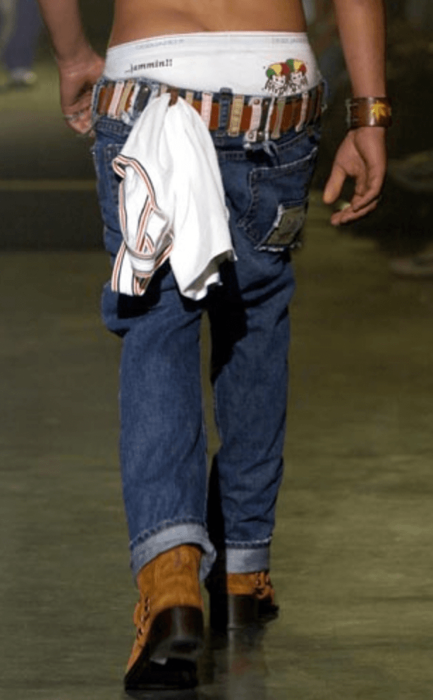SS2005 Dsquared2 Multi Belt Loops Blue Slim Denim Jeans jaJBRrT 1