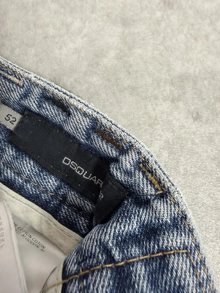 SS2005 Dsquared2 Multi Belt Loops Blue Slim Denim Jeans jaJBRrT 11