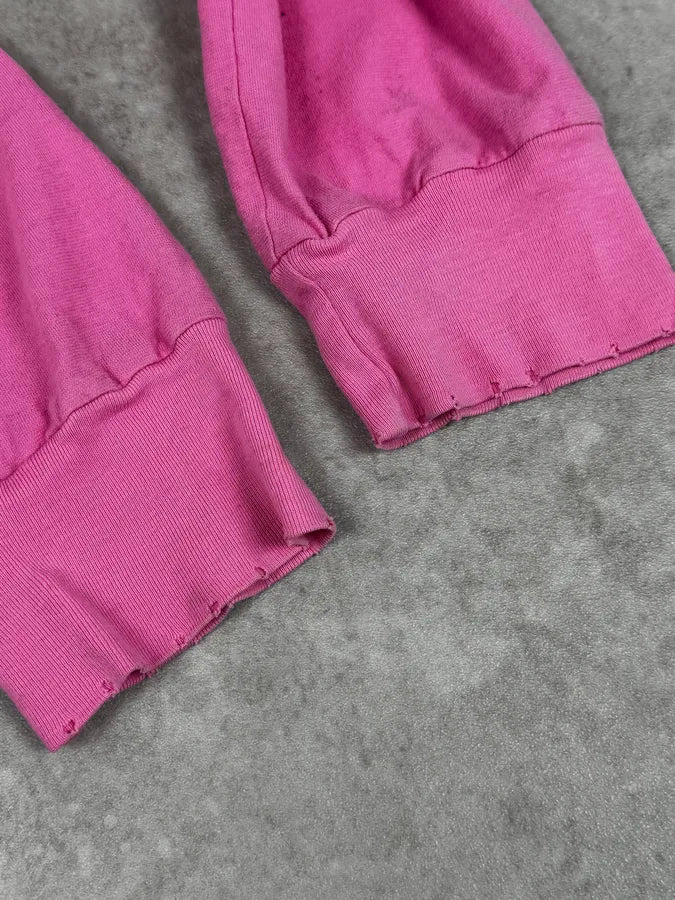SS2005 Dsquared2 Pink «Mr Catenacci » Print Longsleeve Polo uKmQDbh 9
