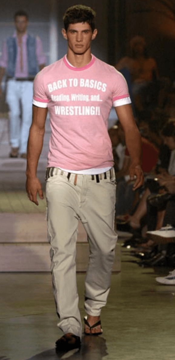 SS2005 DSquared2 Runway Beige Contemporary Multi Waisted Pants (M) fXfQpcw 1