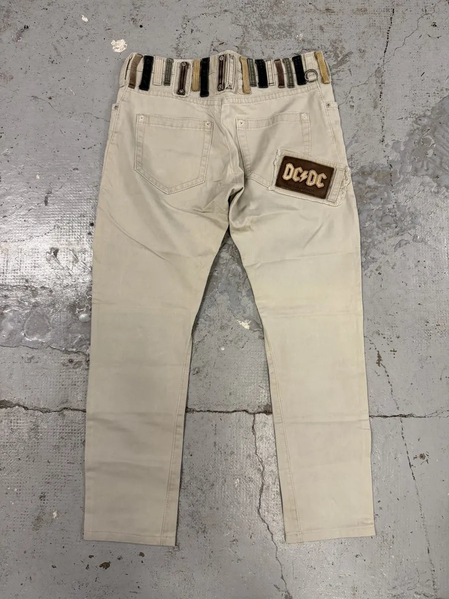 SS2005 Dsquared2 White Multi Belt Loops Pants DkOsMrT 2