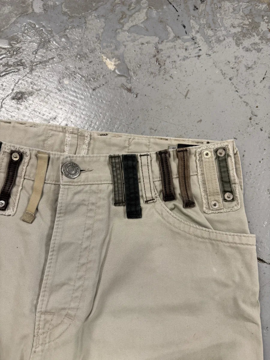 SS2005 Dsquared2 White Multi Belt Loops Pants DkOsMrT 4