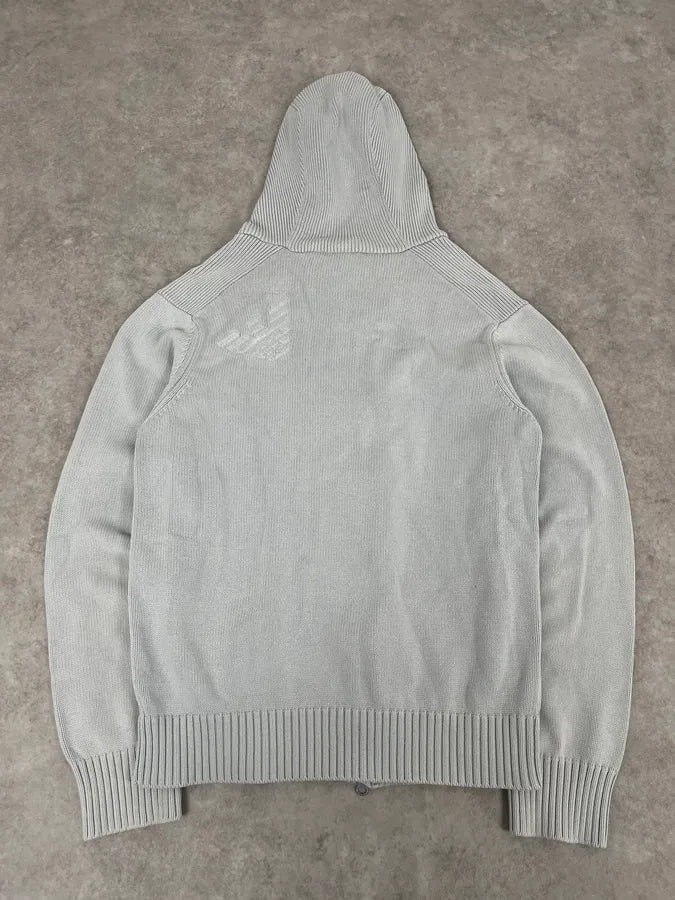 SS2005 Emporio Armani Light Grey Zip-up Sweater EaDSKIS 5