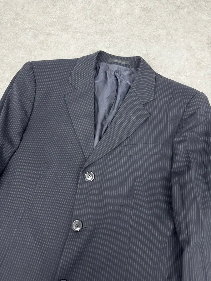 SS2005 Emporio Armani Striped Navy Classy Blazer ybpxiIj 4